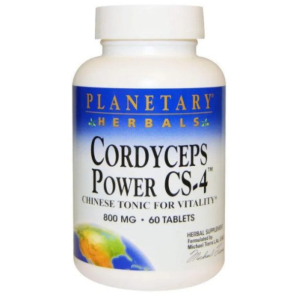Кордицепс китайський, Cordyceps Power CS-4, Planetary Herbals, 800 мг, 60 таблеток