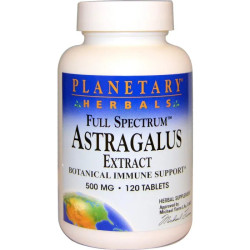 Экстракт Астрагала 500 мг, Planetary Herbals Astragalus, 120 таб.