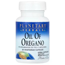 Масло орегано, Planetary Herbals Oil of Oregano, 30 вегетарианских капсул