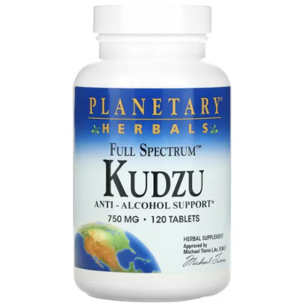Кудзу, повний спектр, Kudzu, Planetary Herbals, 1500 мг, 120 таблеток (750 мг в таблетці)