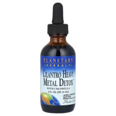 Детокс від важких металів, Planetary Herbals Cilantro Heavy Metal Detox With Chlorella, з хлорелою 59.14 мл