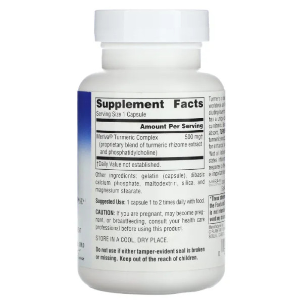 Куркума, Turmeric Gold, Planetary Herbals, 500 мг, 60 капсул