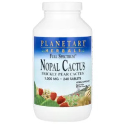 Нопал кактус 1000 мг, Nopal Cactus Planetary Herbals, 240 таблеток