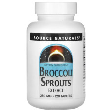 Брокколі екстракт паростків 250 мг, Source Naturals Broccoli Sprouts Extract, 120 таблеток (125 мг у таблетці)