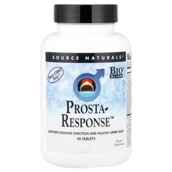 Підтримка передміхурової залози та здорового відтоку сечі, Prosta-Response, Source Naturals, 45 таблеток