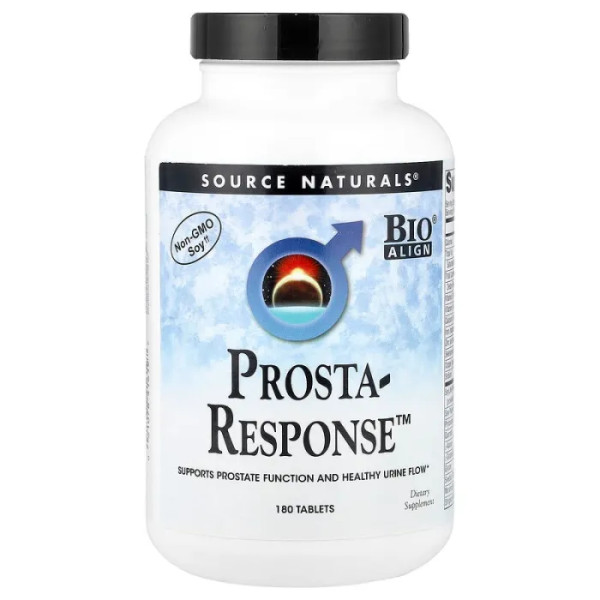 Підтримка передміхурової залози та здорового відтоку сечі, Prosta-Response, Source Naturals, 180 таблеток