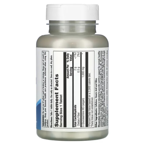 Глюкозамін, вегетаріанський, 100% Vegetarian Glucosamine, KAL, 500 мг, 60 таблеток