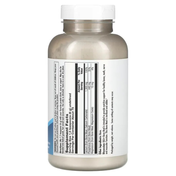 Підтримка кісток та функцій м'язів, Bone Meal, KAL, порошок, 450 г