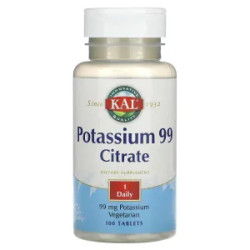 Калій цитрат 99 мг Potassium Citrate KAL, 100 таблеток