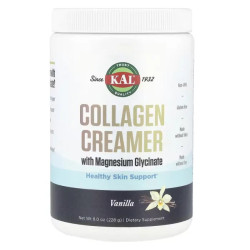 Коллагеновые сливки, вкус ваниль, KAL Collagen Creamer, с глицинатом магния, 228 г