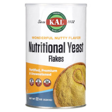 Харчові дріжджі, пластівці, несолодкі, KAL Yeast Flakes, 624 г