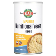 Харчові дріжджі, пластівці, несолодкі, KAL Nutritional Yeast, 220 г
