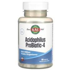 Пробіотик Acidophilus Probiotic-4 KAL, 100 рослинних капсул