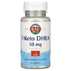 7 кето DHEA 50 мг, KAL 7-Keto DHEA, 30 таблеток