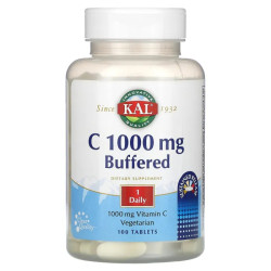 Вітамін C 1000 мг, буферизований, KAL Vitamin C Buffered, 100 таблеток