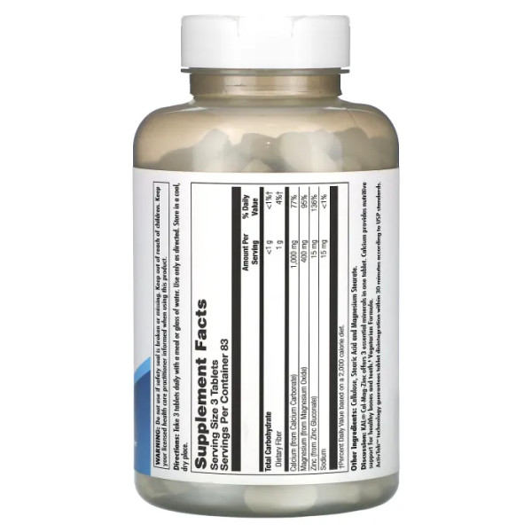 Кальцій\/магній\/цинк, Cal\/Mag\/Zinc, KAL, 250 таблеток