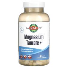 Магній таурат плюс, KAL Magnesium Taurate+, 400 мг, 180 таблеток