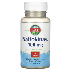 Наттокиназа 100 мг, KAL Nattokinase, 30 таблеток