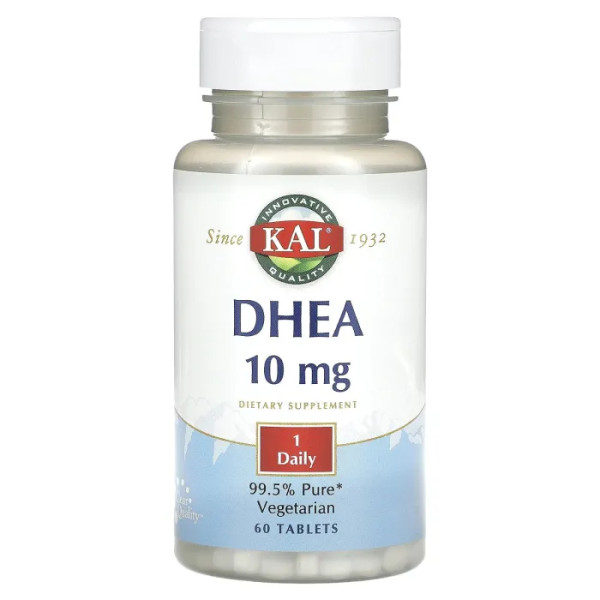 ДГЕА, DHEA, KAL, 10 мг, 60 таблеток