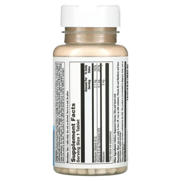 Мелатонін з вітаміном B6, Melatonin SR with Vitamin B6, KAL, 3 мг, 60 таблеток