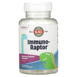 Иммунная поддержка, жевательные, вкус апельсина, KAL Immune Support Immuno-Raptor, 60 жевательных таблеток