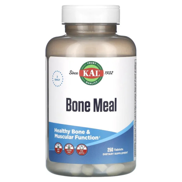 Підтримка кісток та функцій м'язів, Bone Meal, KAL, 250 таблеток