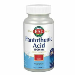 Пантотенова кислота 1000 мг, KAL Pantothenic Acid, 50 таблеток