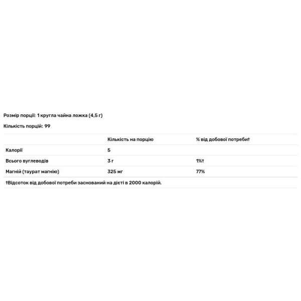 Магній таурат для серця, Heart Magnesium, KAL, червона малина, 445 г