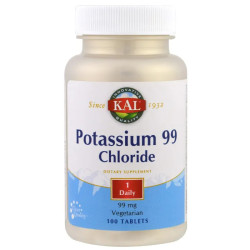 Калій хлорид 99 мг, KAL Potassium Chloride, 100 таблеток