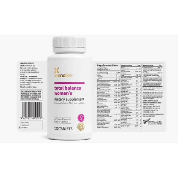 Антивікова формула для жінок, Women's Multivitamin, Xtend-Life, для боротьби зі старінням, 120 таблеток з ентеросолюбильним покриттям