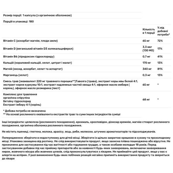 Кальцій і магній, Magnesium Calcium +, Rainbow Light, 180 таблеток