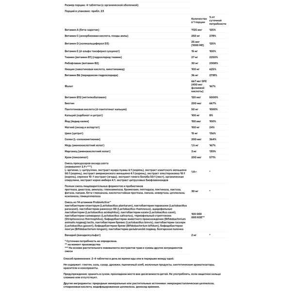Витамины для мужчин, Performance Energy, Rainbow Light, 90 таблеток