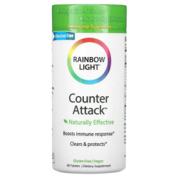 Поддержка иммунитета, Counter Attack, Rainbow Light, 90 таблеток