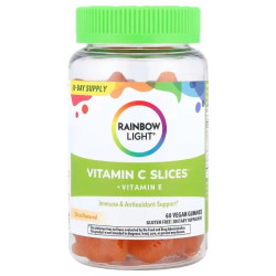 Витамин C жевательные, Rainbow Light Vitamin C Gummies, вкус цитруса, 60 жевательных конфет
