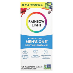 Мультивитамины для мужчин, Rainbow Light Men's Multivitamin, одна таблетка в день, 120 вегетарианских таблеток