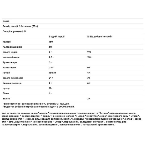 Батончики гранола солодко-солоні, арахісовий крендель, Cascadian Farm, 5 шт.