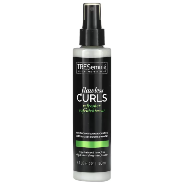 Спрей для волосся, освіжаючий, Flawless Curls Refresher, Tresemme, зволожує та приборкує пушіння, з олією кокосу та авокадо, 180 мл