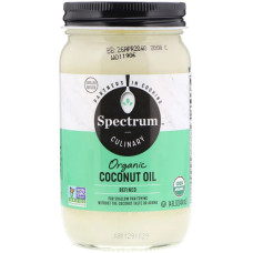 Кокосова олія органічна, Spectrum Naturals Coconut Oil, очищена, 414 мл
