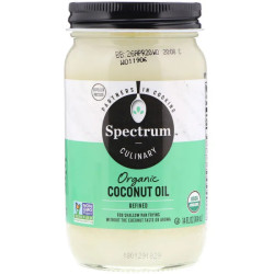 Кокосова олія органічна, Spectrum Naturals Coconut Oil, очищена, 414 мл