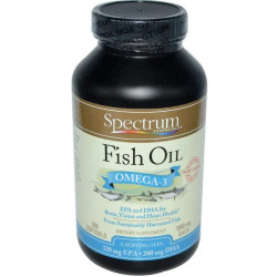 Рыбий жир омега 3 1000 мг, Spectrum Essentials Fish Oil Omega-3, 250 капсул