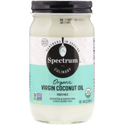 Кокосовое масло нерафинированное, Spectrum Naturals Coconut Oil, органик, 414 мл.