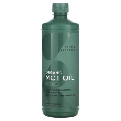 MCT масло, органик, MCT Oil Sports Research, 946 мл