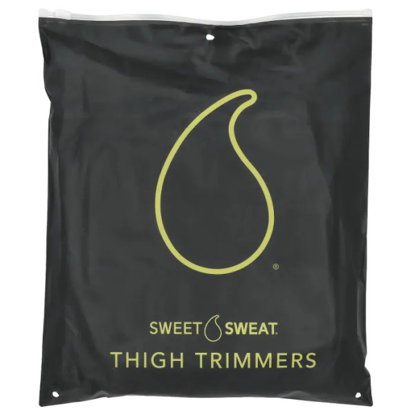 Тримери для стегон жовті, Sweet Sweat Thigh Trimmers, Sports Research, середні, чорний та жовтий, 1 пара