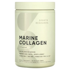 Морские коллагеновые пептиды, Sports Research Marine Collagen Peptides, без вкуса, 340 г