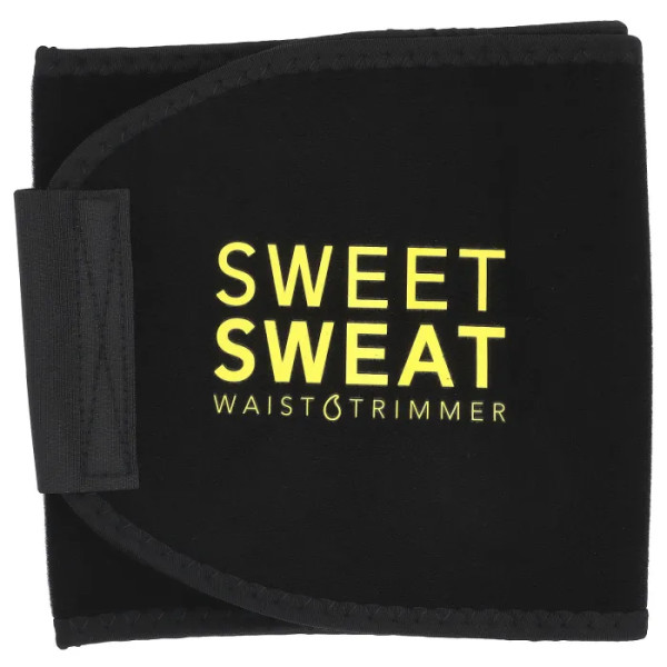 Пояс для схуднення, Sweet Sweat Waist Trimmer, Sports Research, розмір S, колір чорний і жовтий, 1 шт