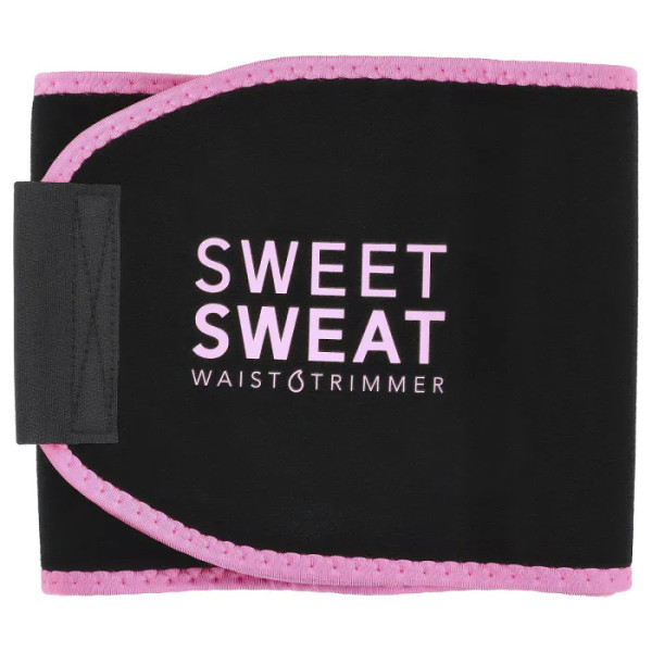 Пояс для схуднення, Sweet Sweat Waist Trimmer, Sports Research, розмір S, колір чорний та рожевий, 1 шт