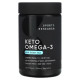 Кето Омега-3 з маслом лосося, Keto Omega, Sports Research, 120 гелевих капсул