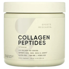 Коллагеновые пептиды, без вкуса, Sports Research Collagen Peptides, 110.6 г