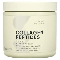 Колагенові пептиди, без смаку, Sports Research Collagen Peptides, 110.6 г