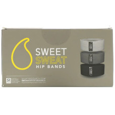 Фітнес-гумки для сідниць, Sports Research Sweet Sweat Hip Bands, сірі, 3 шт